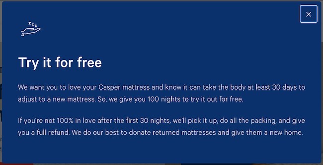 Word of mouth marketing example: Casper