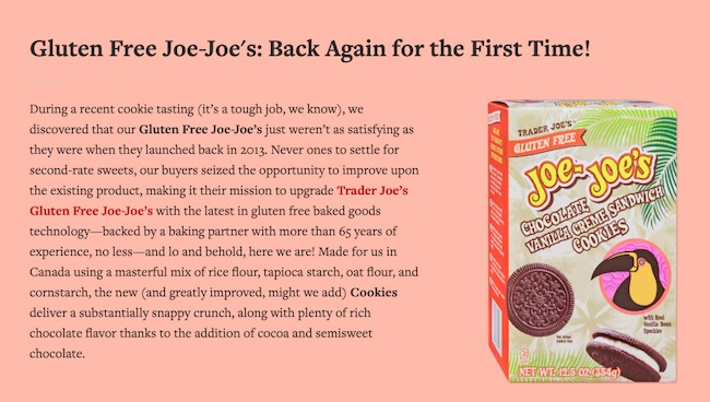 Word of mouth marketing example: Trader Joe’s