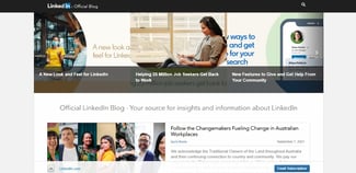  WordPress blog examples: LinkedIn