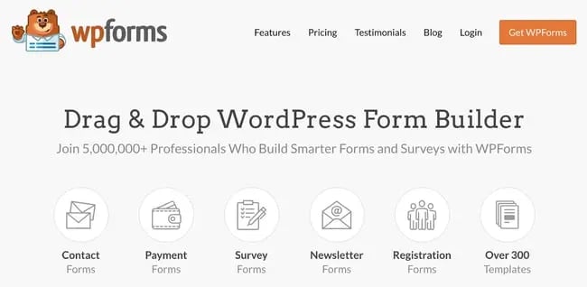 download page for the wordpress donation plugin wpforms