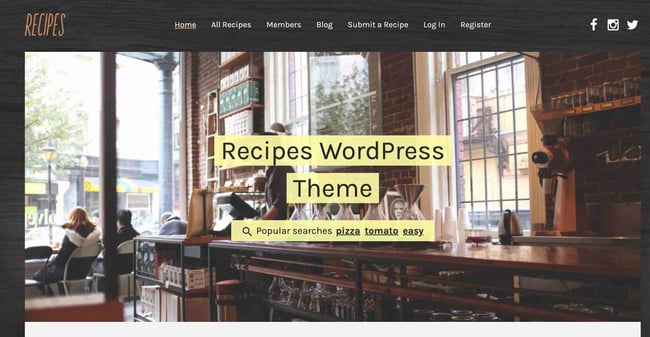 wordpress food blog themes, Recipes