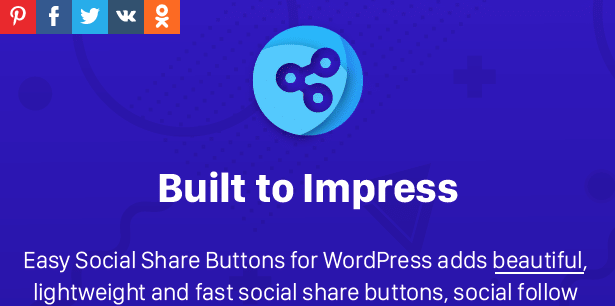 WordPress image sharing plugin: Easy Social Share Buttons