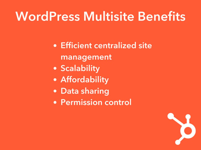 WordPress multisite benefits 