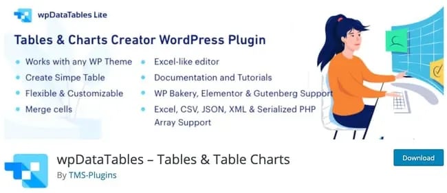 wordpress responsive table plugin: wpDataTables