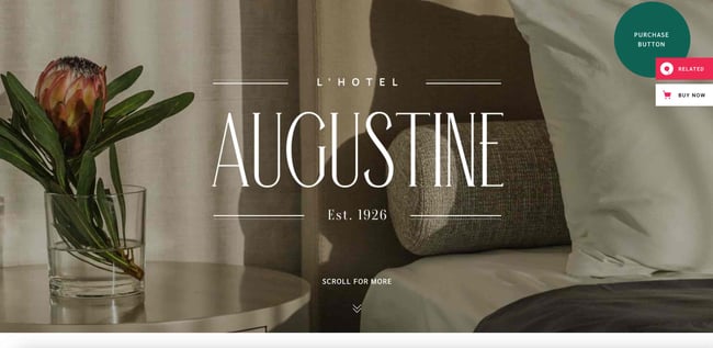 WordPress Theme Travel: Augustine Homepage. 