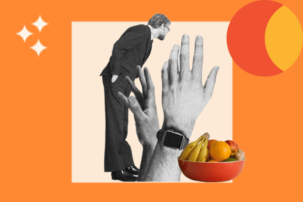how to fix the wordpress ERR_TOO_MANY_REDIRECTS error; man starting at a bowl of fruits with hands raised