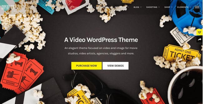 wordpress video themes 2022, Superflick