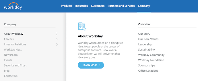 Workday vision and mission statement