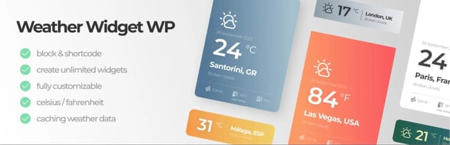 wp weather widgets: The Weather Widget WP WordPress.org listing image
