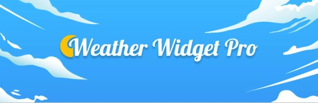 WP weather widgets: The Weather Widget Pro WordPress.org listing image