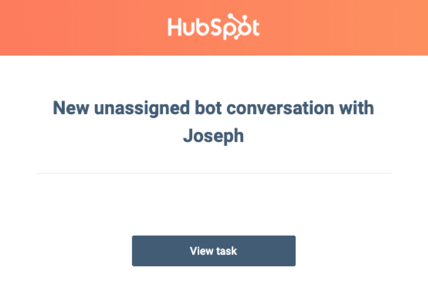 HubSpot Bot Conversation Task