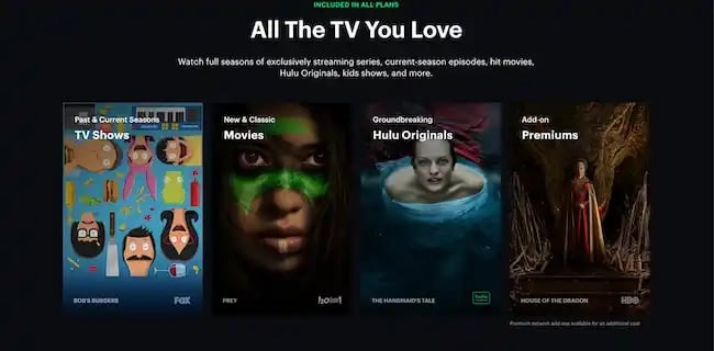value proposition example: hulu