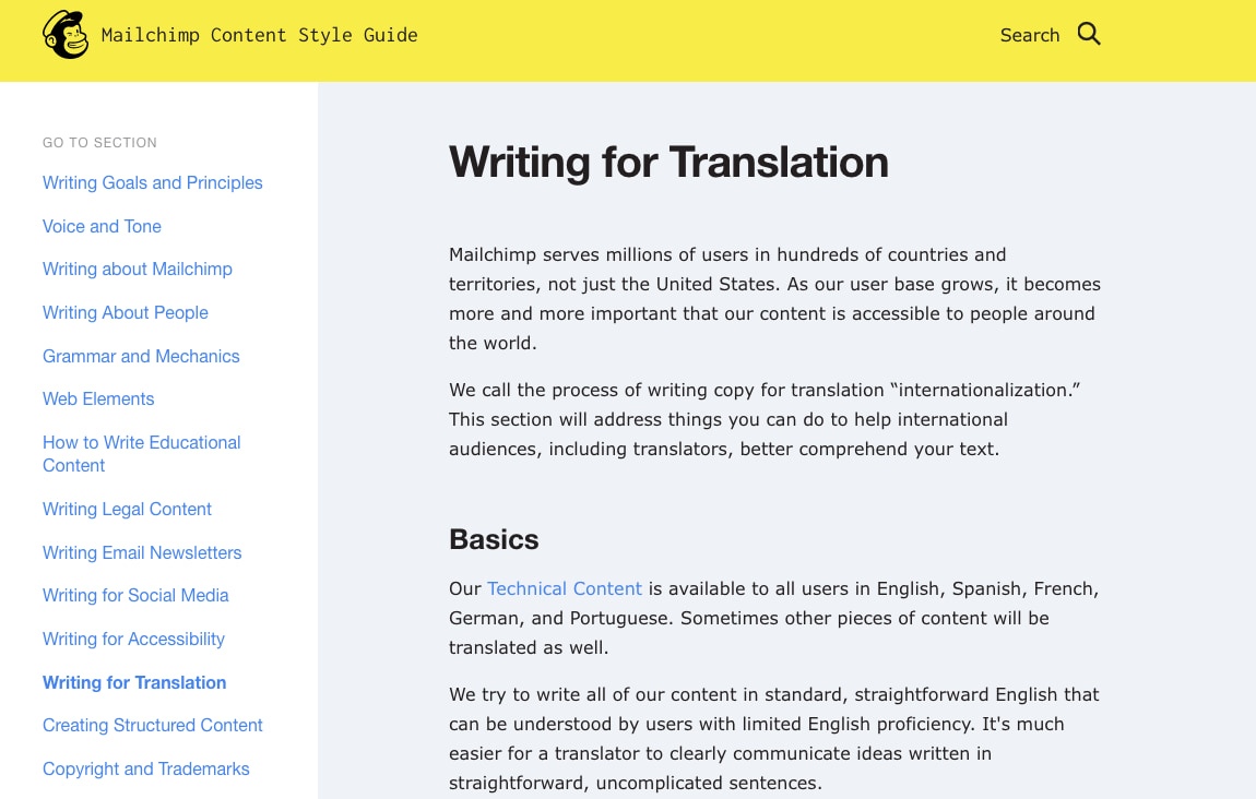 Writing Style Guide Example