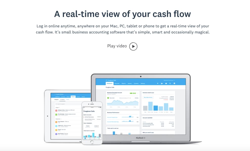 xero accounting for real-time view of cash flow