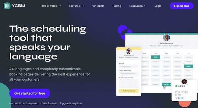 you can book me scheduling app homepage featuring the software's interface