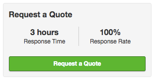 Yelp request a quote and response time and response rate