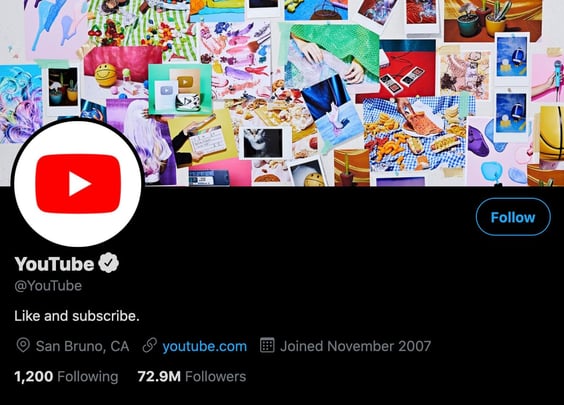 youtube twitter profile funny bio