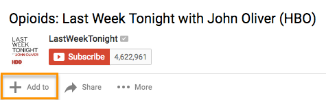 Add to button for creating YouTube playlists. Add to button for creating YouTube playlists.