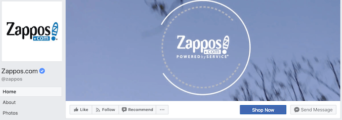 zappos-facebook-business-page