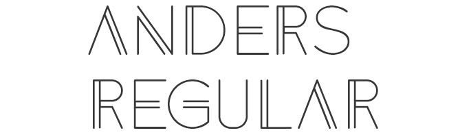 Anders free good font for logo