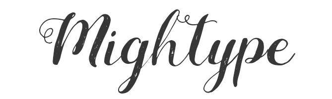 Mightype free script font