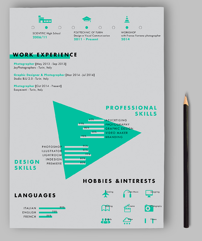 eye catching resume templates free