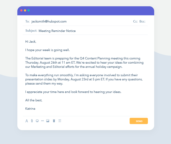 How A Perfect Gentle Reminder Email Looks Like