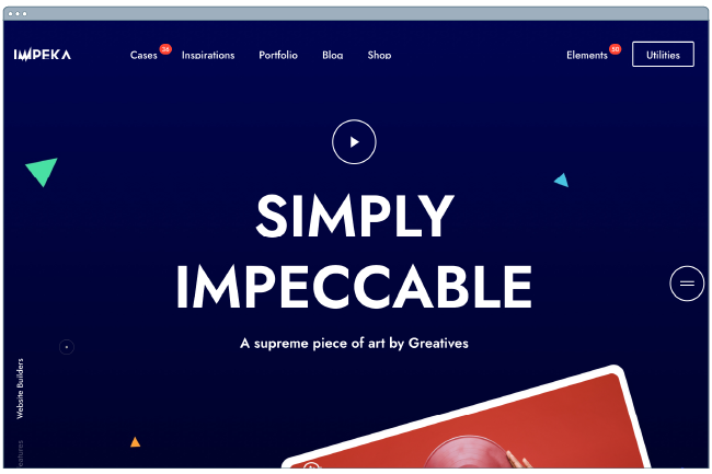 one page website template: impeka