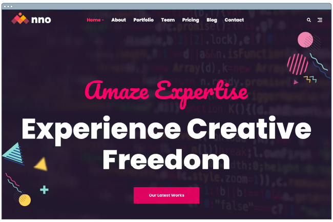 one page website template: anno