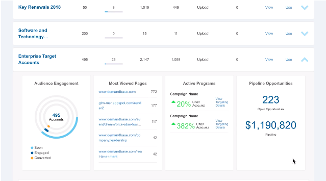 Demandbase ABM software