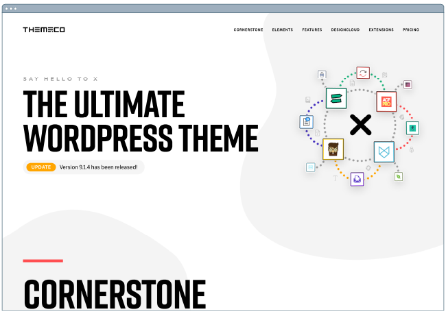 one page website template: x