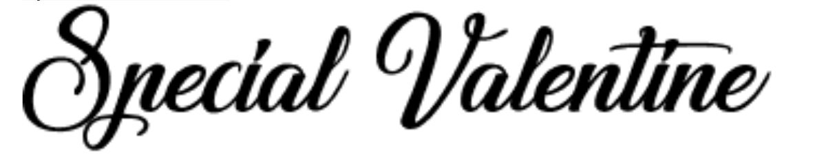 Classic calligraphy font called Special Valentine