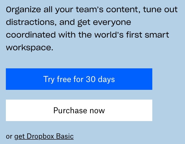 DropBox Sales Copy