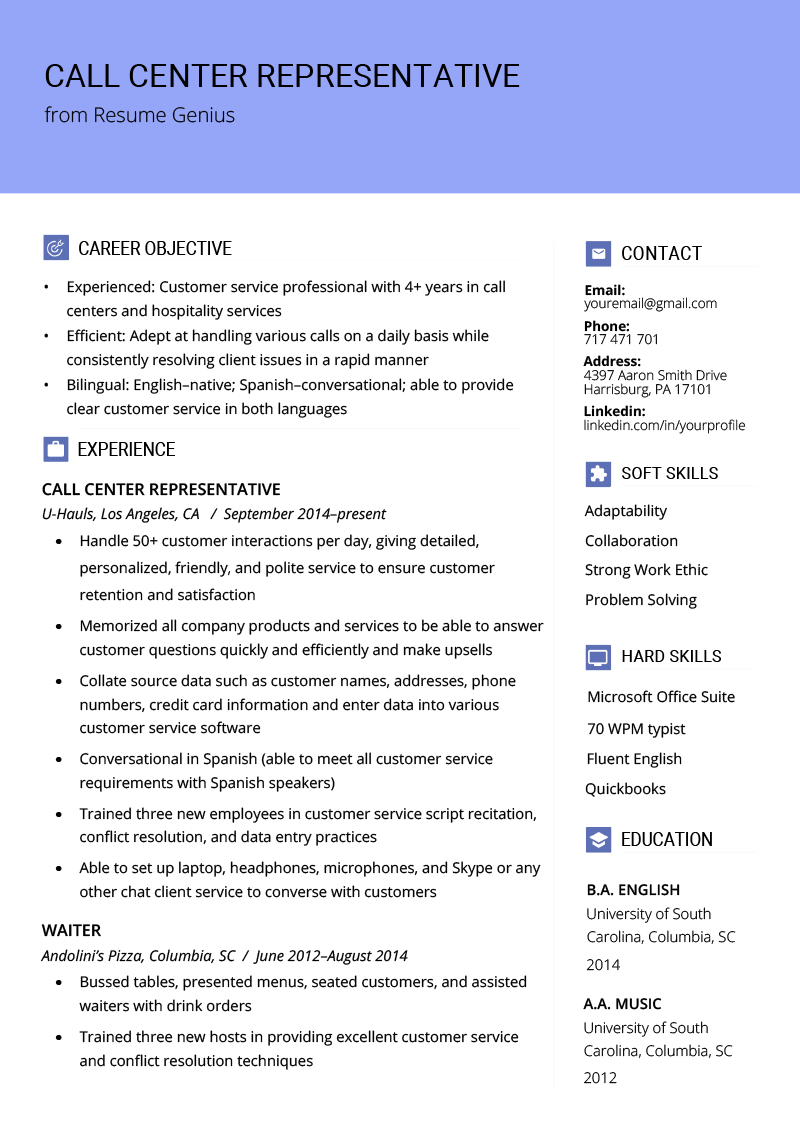 How To Write A Standout Customer Service Resume Examples