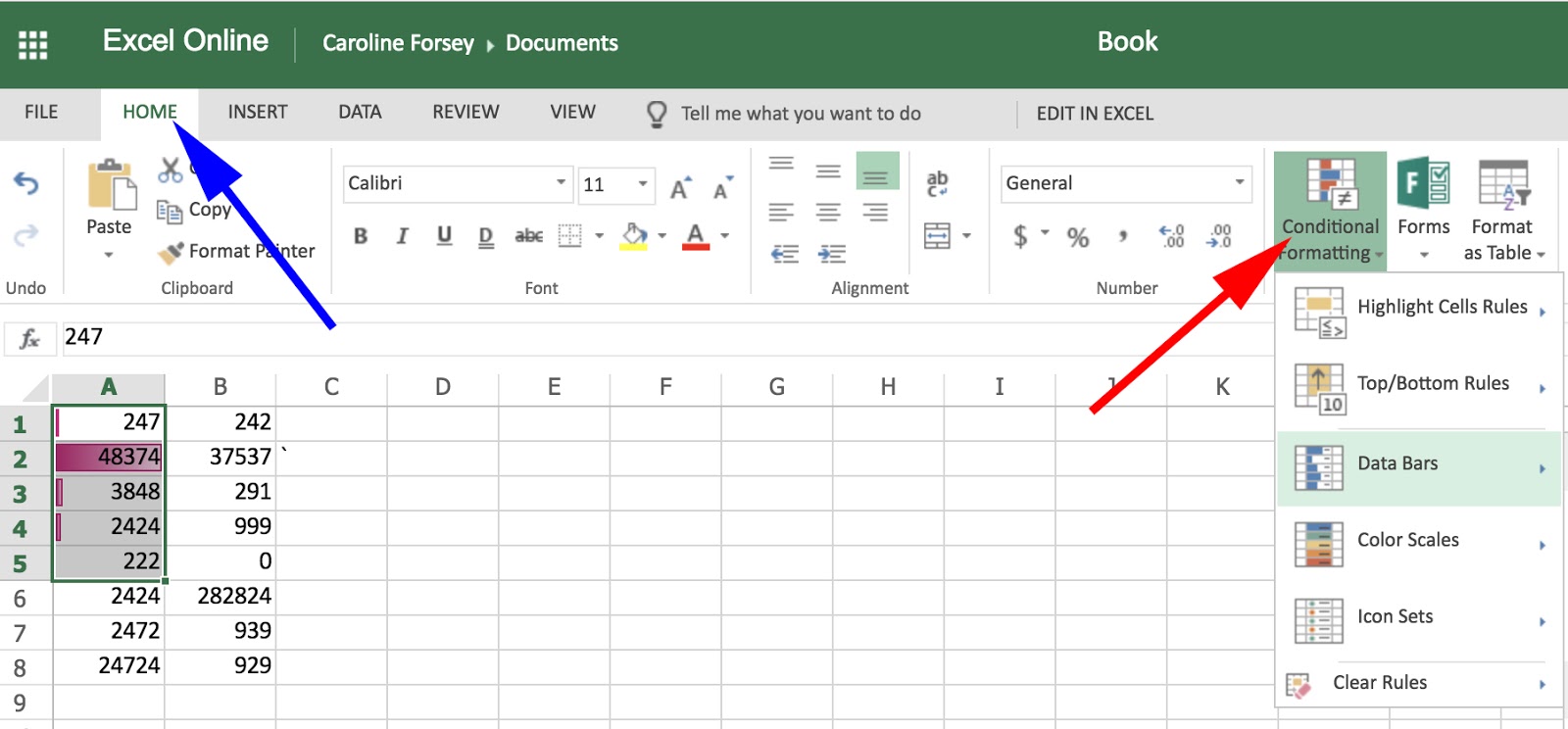 microsoft office excel 2019 trendline