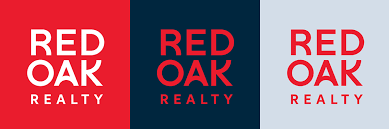 modern real estate logos: red oak