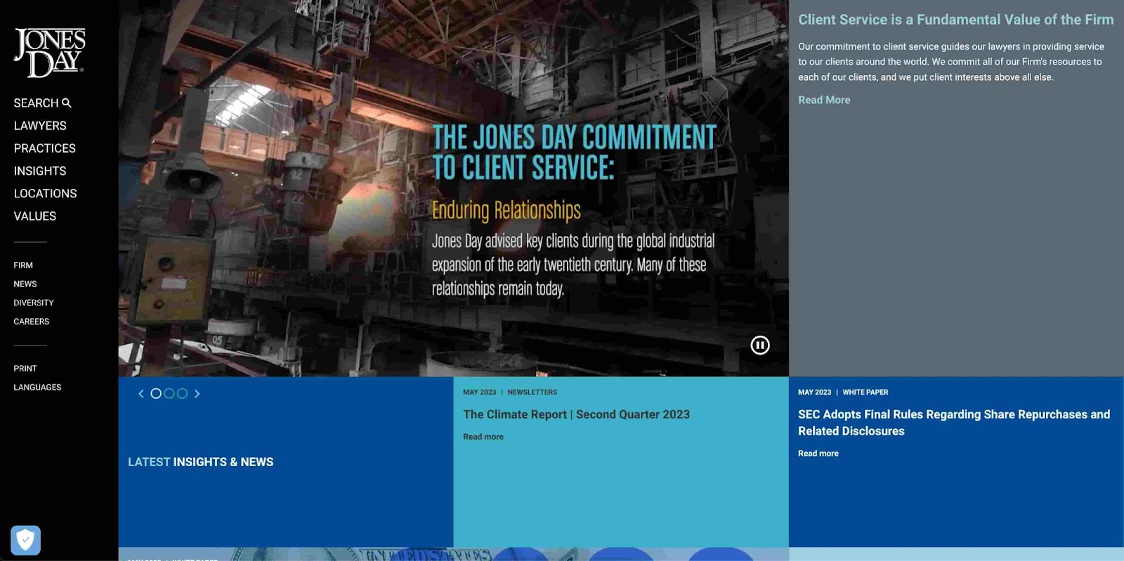 Jones Day homepage