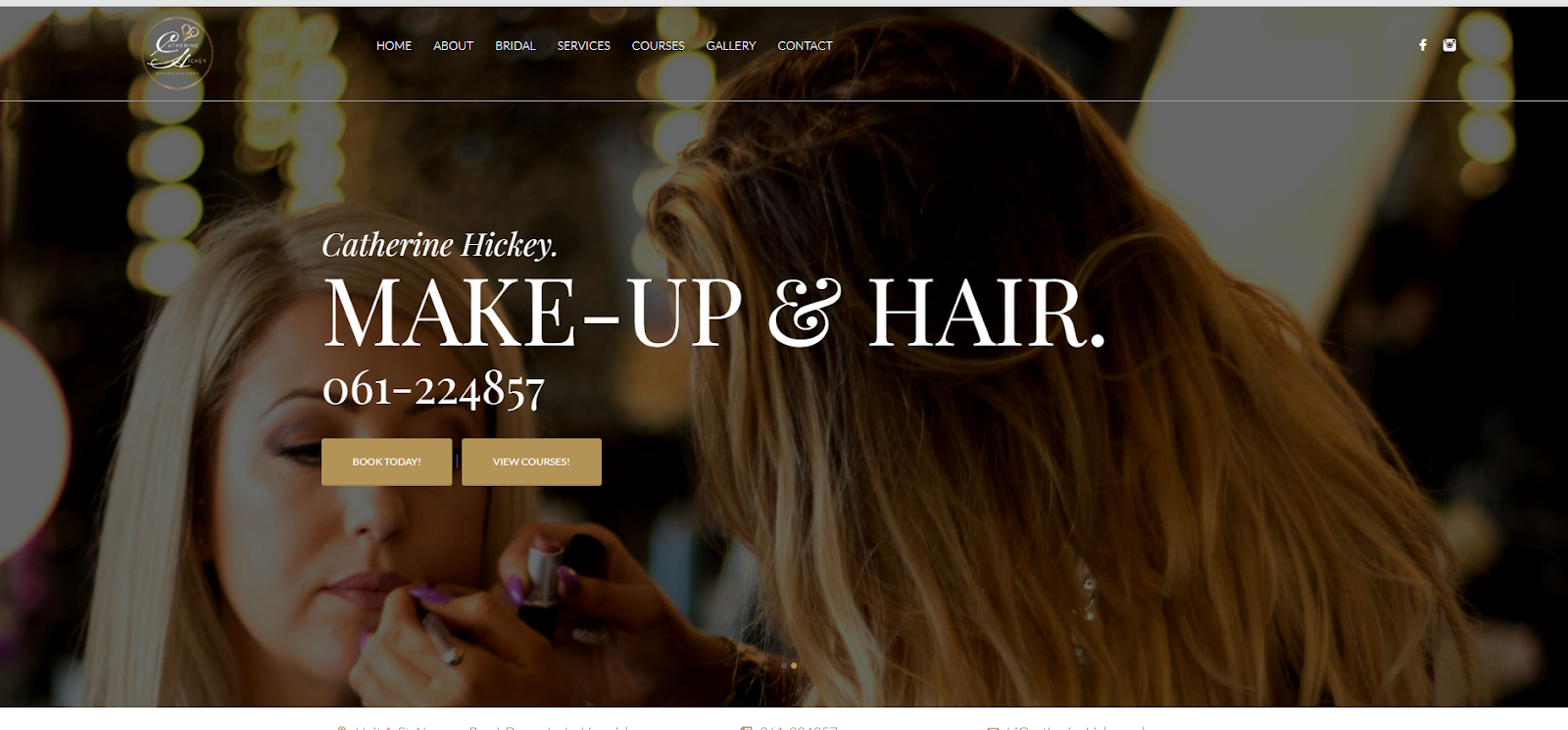 makeup artist website, Catherine Hickey