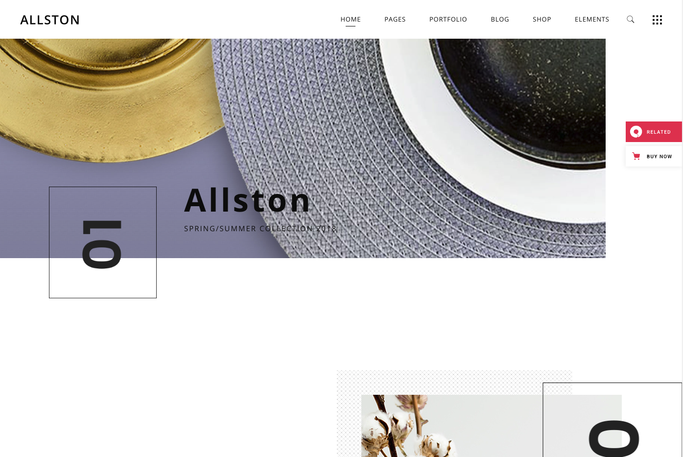 Interior design WordPress theme, Allston