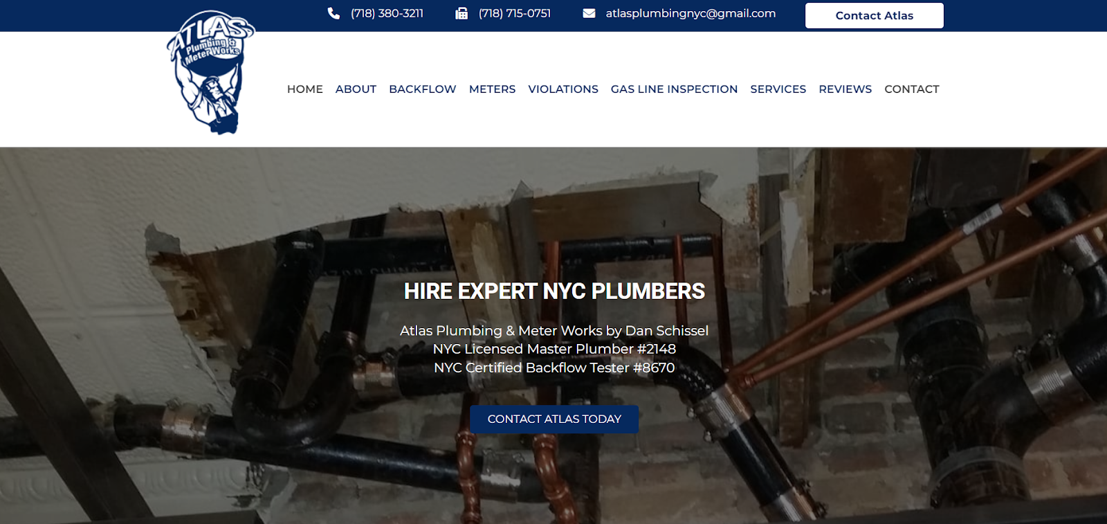 Atlas plumbing website