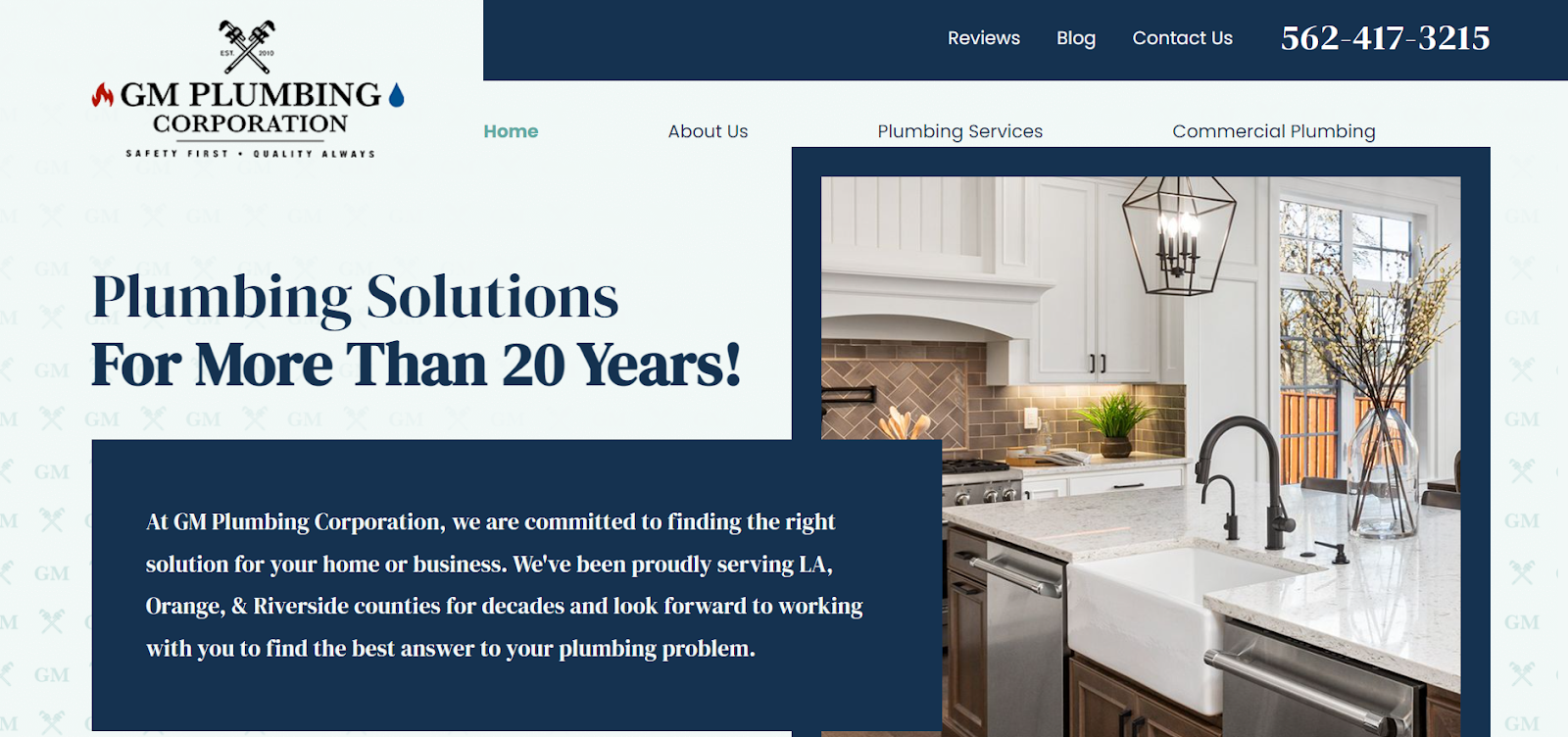 GM plumbing website