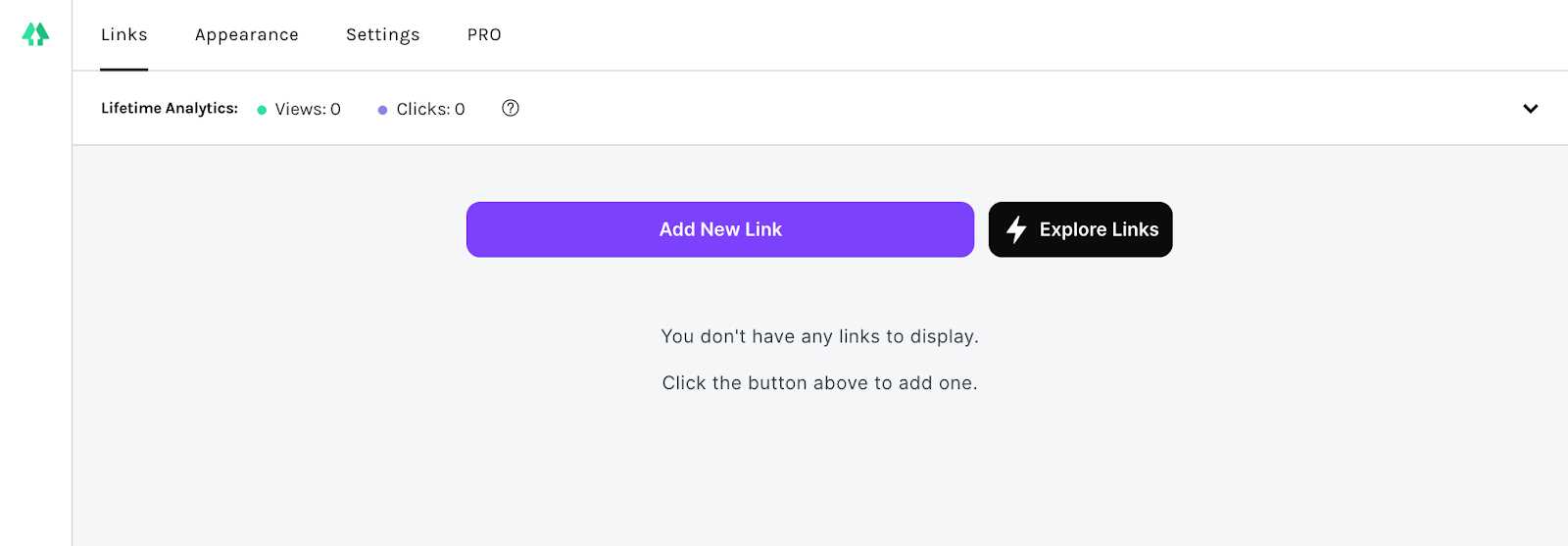 how to create linktree on instagram step 5: link addition page 