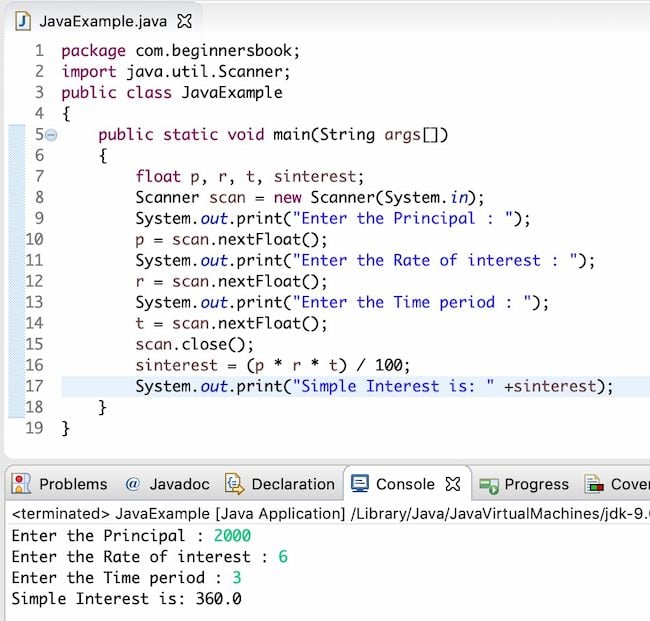 Coding for beginners programming language example: Java