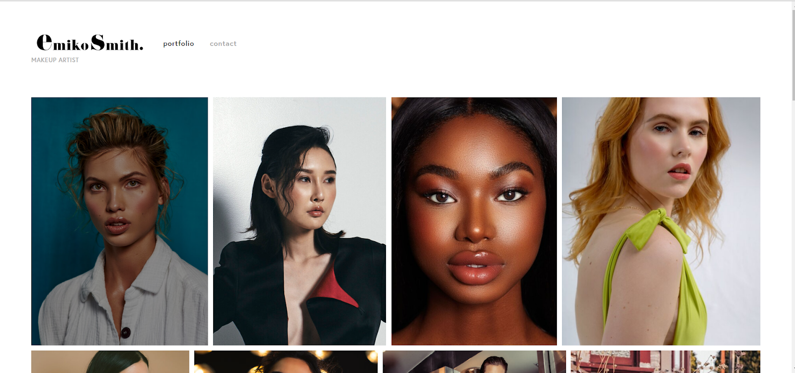 makeup artist website, Emiko Smith