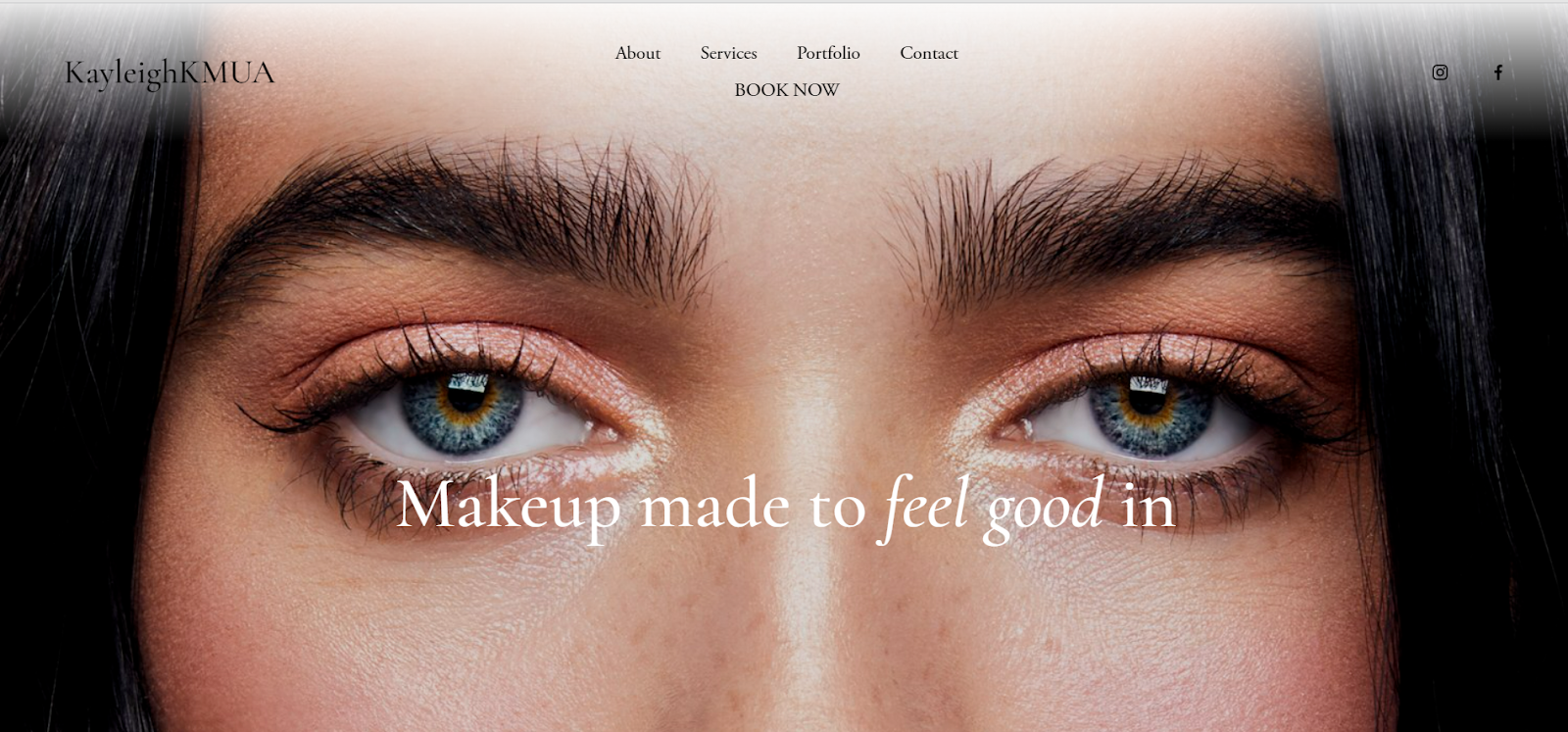 makeup artist website, Kayleigh Keen