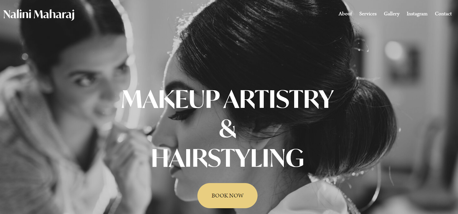 makeup artist website, Nalini Maharaj