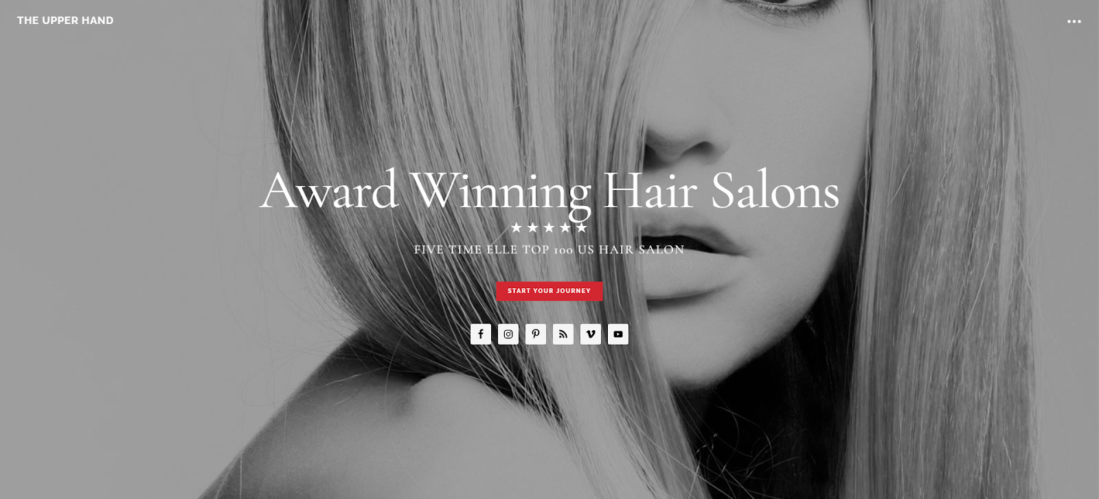 hair salon website, The Upper Hand