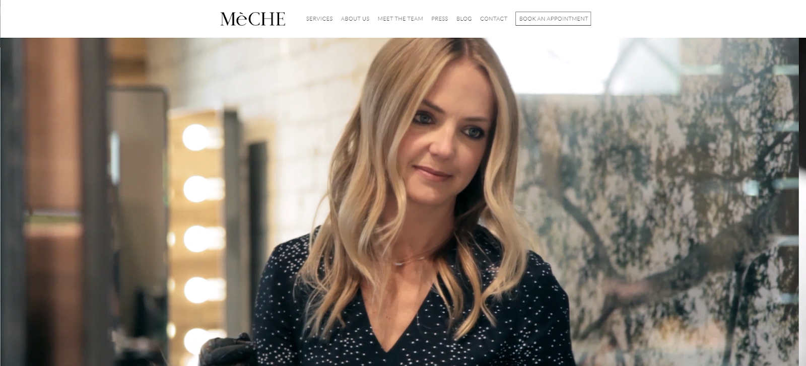 hair salon website, Meche Salon