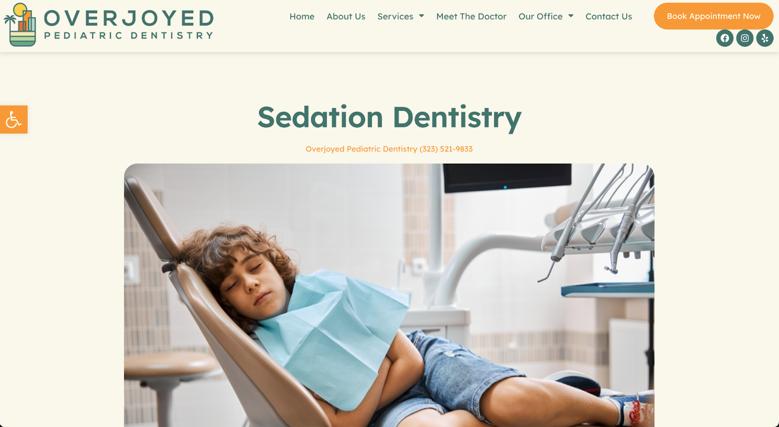 Sedation Dental produced an eye-catching and modern website that any modern dentist would be proud of