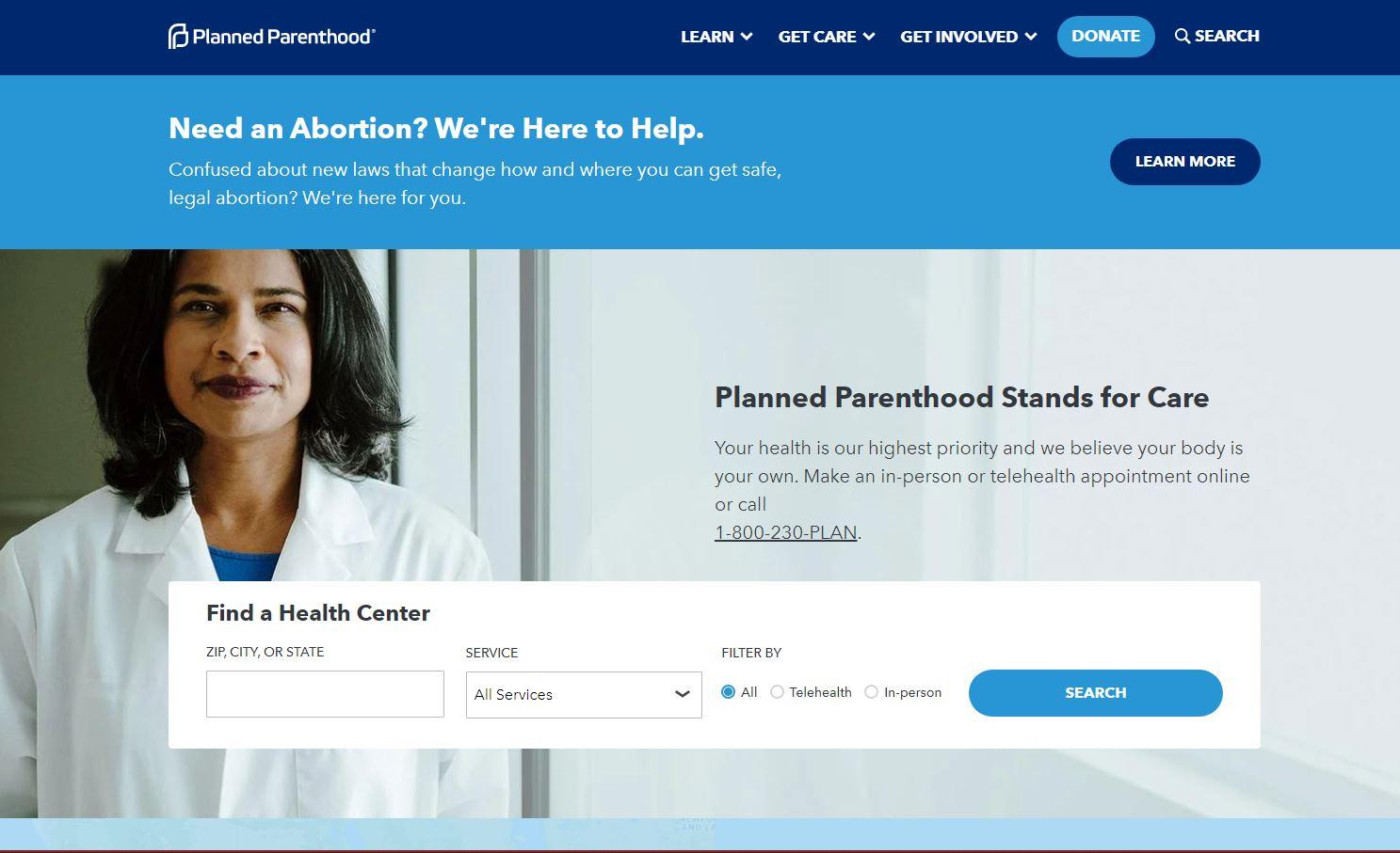 best charity websites, Planned Parenthood